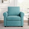 Flora 3-in-1 Multi-Function Sleeper Bed With Convertible Folding Accent Chair Adjustable Backrest Sofa Bed/Lounge Chair-Maison Boucle - 2 of 4