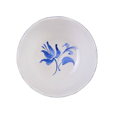 Ayla Blue and White Floral Porcelain 12-Piece Dinnerware Set