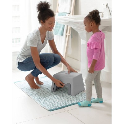 Toddler Independence 2-in-1 Nesting Step Stool in White