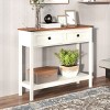 FURNIinspire Console Tables Farmhouse Console Table, Living Room Side Table Entryway Table with Drawer, Multicolored, 11.61"*39.37"*32.08" - 2 of 4