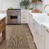 Acekool 5x7 Washable Braided Print Area Rug, Non-Slip Modern Soft Carpet, Stain Resistant Low Pile Throw Rug for Living Room, Bedroom - 3 of 4
