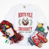 Simply Sage Market Women's North Pole University Coquette Long Sleeve Garment Dyed Tee - 3 of 4