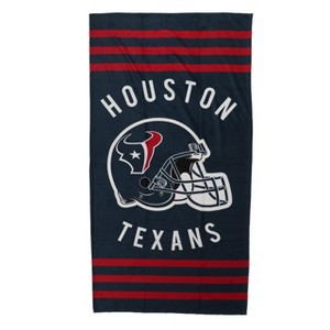 NFL Houston Texans Stripes Beach Towel 30x60 Inches - 1 of 4