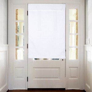 Unique Bargains Tie Up Blackout Privacy Door Curtain 1 Panel - 1 of 4