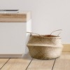 Seagrass Basket with Handles 12" x 19" Natural  - 3R Studios - image 3 of 4