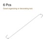 Unique Bargains Carbon Steel Indoor Outdoor Utility Hooks and Hangers 6 Pcs - 3 of 4