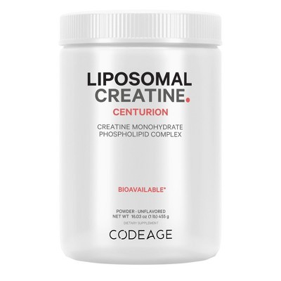 Codeage Liposomal Creatine Monohydrate Powder Unflavored, Pre & Post ...