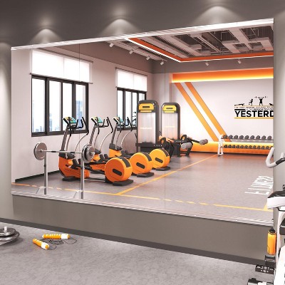 Apmir  2/3 pieces Rectangle Wall Mirror Home Gym Mirror Dance Studio Mirror Tempered Glass Mirror
