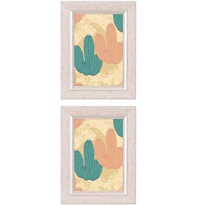 REGALWOVEN Gallery Wall Mounting or Tabletop Display Distressed Wood Grain Photo Frame 2 Pcs - 1 of 4