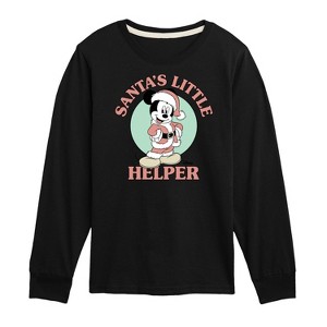 Boys' - Disney - Santas Little Helper Long Sleeve Graphic T-Shirt - 1 of 4