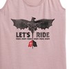 Women's - How to Train Your Dragon - Let's Ride Graphic Racerback Tank - 2 of 4