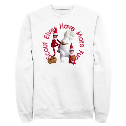 Men's The Elf On The Shelf Scout Elves Fun Sweatshirt - White