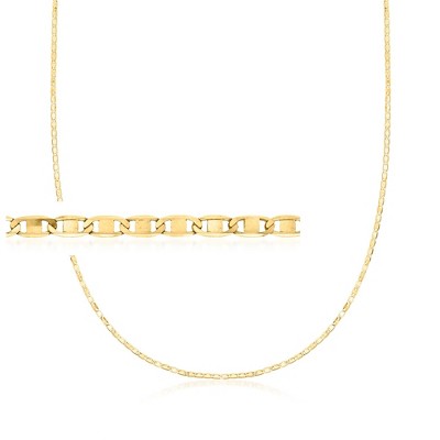 Ross-Simons 1.75mm 10kt Yellow Gold Mariner-Link Necklace