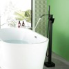 Cobbe Floor Standing Tub Faucet with Swivel Spout Handheld Shower Shower and 59-Inch Hose Tub Filler Single Handle Matte Black - 3 of 4