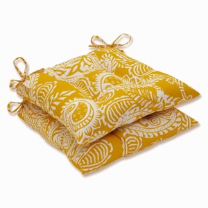 Outdoor/Indoor Addie Wrought Iron Seat Cushion Set of 2 - Pillow Perfect - 1 of 4