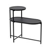 JUJABU Modern 2-Tier Small Sofa Side Table with Wooden Storage Shelf - 2 of 4