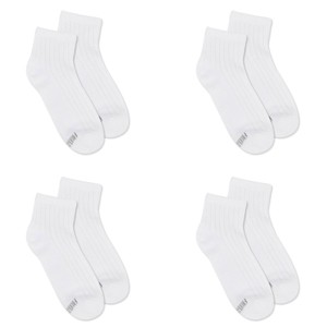 Women's Fruit of the Loom Cotton Comfort 4pk Ankle Socks - 4-10 - 1 of 4
