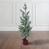 Old World Christmas Tabletop Faux Fir Tree with Burlap Base, 35in - 2 of 3