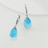 Ross-Simons 15.00 ct. t.w. Blue Topaz Drop Earrings in Sterling Silver - 3 of 4