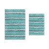 Home Weavers Glamour Collection 100% Polyester Microfiber Bathroom Rug, Non Slip Bath Mat Water Absorbent Soft Microfiber Shaggy Mat Machine Washable - 2 of 4
