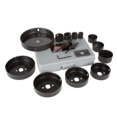 Fleming Supply 16-Pc Hole Saw Kit for Wood, Plasterboard, and Drywall