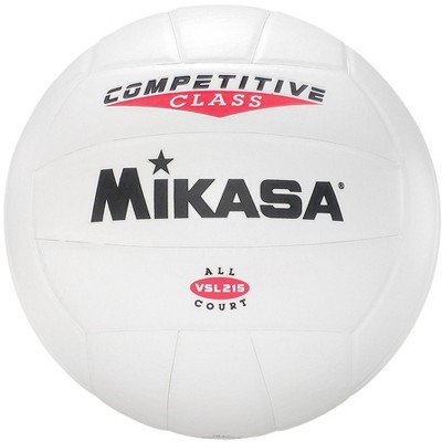 Mikasa VSL215 Competitive Class Volleyball, Size 5, White