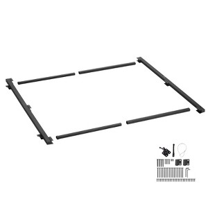VEVOR Gate Building Kit, Fits 36 to 60 in Wide Openings, Up from 6 to 7 ft High Fence, Adjustable Gate Building Kit, Black - 1 of 4