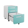 NicBex 3-Drawer Mobile File Cabinet with Lock 5 Wheel Design Under Desk Storage Filing Cabinet for Home, Office - 3 of 4