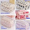 Fmeida Cute Kawaii Pencil Case Pouch Cartoon Pen Box Holder Organizer for Office Workspace Supplies Desk Accessories - 2 of 4