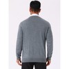 INSPIRE CHIC Men's V Neck Long Sleeved Button Down Knit Cardigan Sweaters - 3 of 4