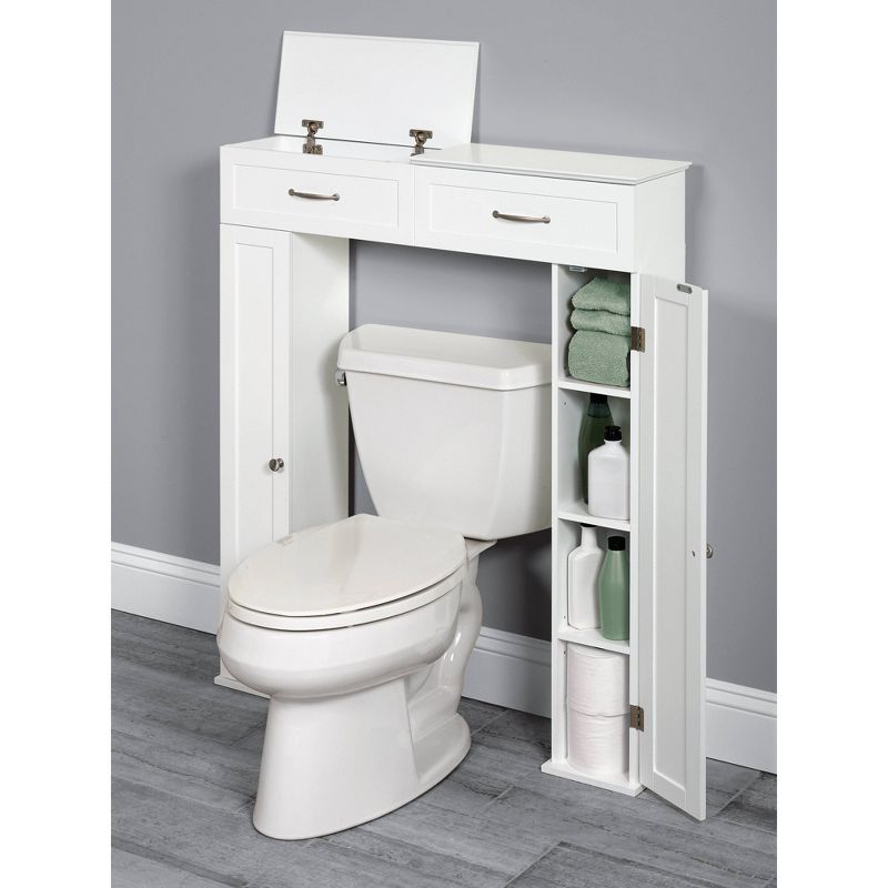 Lift Top Bath Storage Console Cabinet - Zenna Home, 4 of 8