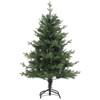 Small Christmas Tree with Lights, 4ft Pre-Lit Artificial Xmas Tree with 150 LED Lights, 265 PVC & PE Branch Tips and Foldable Base, Easy Assembly - 3 of 4