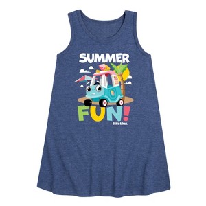 - Little Tikes - Summer Fun Graphic Sleeveless Aline Dress - 1 of 4