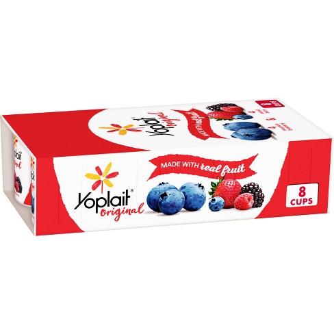 Yoplait Original Mountain Blueberry & Mixed Berry Yogurt - 8ct/6oz Cups - image 1 of 4
