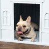 Gulches Plastic Dog House, Water Resistant Puppy Shelter Indoor Outdoor with Door, Easy to Assemble, for Medium and Small Dogs, Blue - 4 of 4