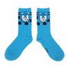 Sonic The Hedgehog 3D Character Face Women's Blue Casual Crew Socks - 2 of 4