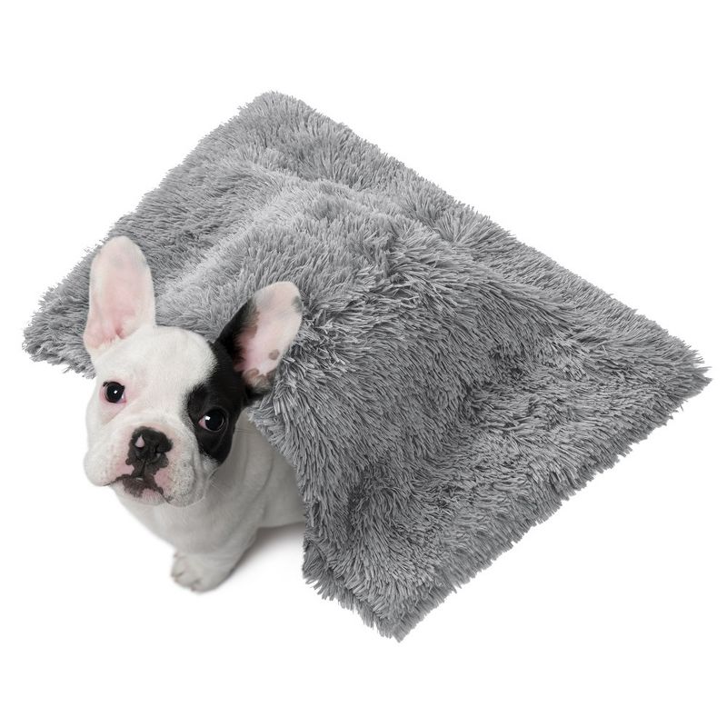 Shaggy Fluffy Fleece Waterproof Calming Pet Throw Blanket, 2 of 3