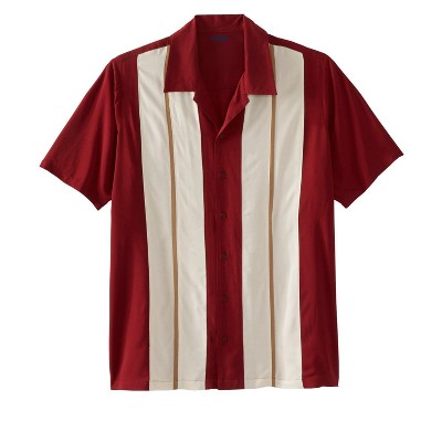 KingSize Men's Big & Tall Colorblock Camp Shirt