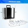 GSE 1,000pcs Acrylic Poker Chip Carrier, Casino Poker Chips Case with 10 Poker Chip Tray/Holder - 2 of 4
