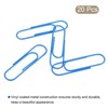 Unique Bargains Large Size Metal Prevent Tearing Pages Home Office Paper Clip 20 Pcs - 3 of 4
