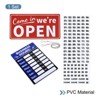Unique Bargains PVC Self-Adhesive Waterproof Store Shop Business Hour Sign 1 Set - 3 of 4