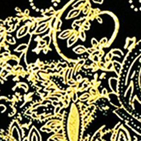 metallic black / gold