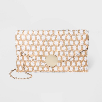 polka dot clutch