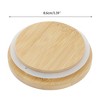 Unique Bargains Convenient Silicone Seal Cup Cover Wood Tone 1 Pc - 2 of 4