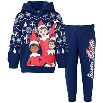 The Elf on the Shelf Fleece Pullover Hoodie and Pants Outfit Set Toddler to Big Kid
