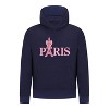 Everyday Kids Paris Bow Girls Pullover Hoodie – Pink Eiffel Tower City Graphic Sweatshirt - 4 of 4
