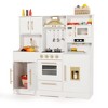 Kinder King Wooden Kids Play Kitchen, Toy Kitchen Playset for Toddler, Realistic Kitchen Sets w/Lights & Sounds, Gift for Boys Girls Age 3+ - 3 of 4