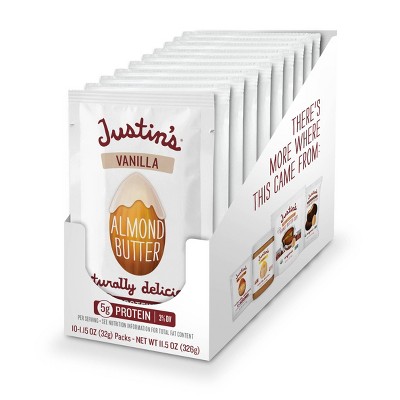Justin's Vanilla Almond Butter Squeeze - 1.15oz / 10ct