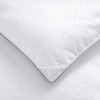 Peace Nest Medium Weight Down Alternative Comforter Duvet Insert, White/Clover, Full/Queen - 4 of 4