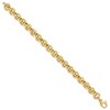 Black Bow Jewelry 14k Yellow Gold 8.5mm Hollow Rolo Link Chain Bracelet, 7.5 Inch - 2 of 4